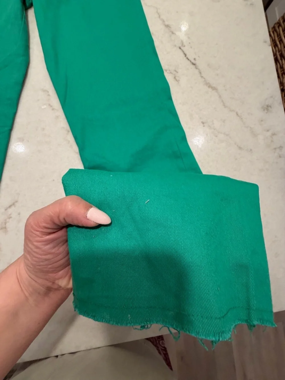 PRINCESS POLLY High-Rise Wide Leg Jeans in Emerald Green! 0 - Picture 7 of 7